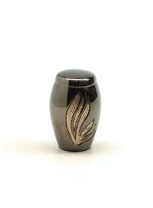 Urne funéraire en laiton traditionnelle asiatique Zen, vase commémoratif en métal, urne de crémation pour cendres humaines à poser sur table - Product Image 2