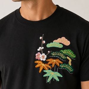 เสื้อยืดแขนสั้นสีดำล้วนสำหรับผู้ชาย ทรงปกติ คอกลม ผ้าถักเนื้อนุ่ม โพลีเอสเตอร์/คอตตอน ด้านหน้าเรียบ ไม่มีลาย เป็นมิตรต่อสิ่งแวดล้อม - Product Image 5