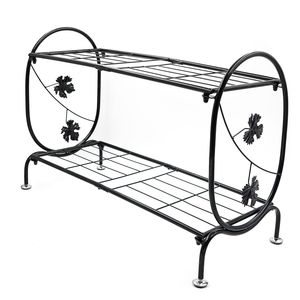 Organizador de zapatos de hierro que ahorra espacio para apartamentos pequeños, solución de almacenamiento para la entrada, el armario y el dormitorio. - Product Image 6