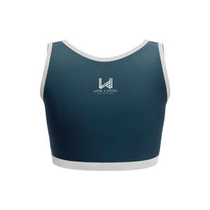 Soutien-gorge de sport confortable pour femme, couleur nude, maintien élevé, respirant, sans coutures, avec logo frontal, décolleté en V profond, option grandes tailles, vente en gros - Product Image 4