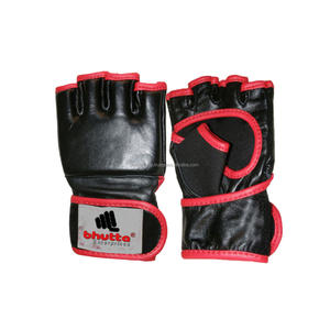 Guantes Profesionales de Medio Dedo en Cuero PU Duradero con Cierre Antideslizante para Entrenamiento de Kick Boxing, Sanda, MMA, Uso Adulto - Product Image 5