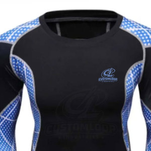 High Quality Sublimation <b>Men</b> Rash Guards Comfortable Fit <b>Compression</b> Top For <b>Men</b> Wears For Best Sale - Product Image 3