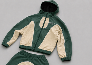 Custom Unisex Solid Hooded Casual 2 in 1 Windbreaker Polyester Nylon Tracksuit <b>Zip</b> <b>up</b> <b>Jacket</b> and Shorts Set - Product Image 2