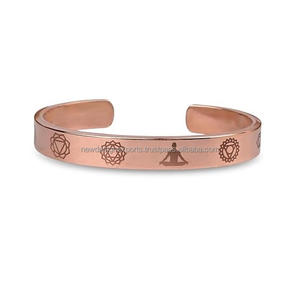 Pulsera Magnética de Cobre Ayurvédica de Siete Chakras para Beneficios para la Salud - Product Image 4