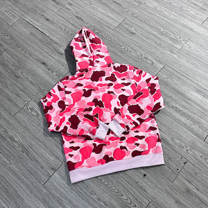 Sweat à capuche personnalisé avec fermeture éclair complète impression numérique lettre motif pull rue sweat à capuche camouflage Boxy sérigraphie sweat à capuche unisexe - Product Image 2