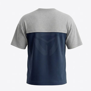 Camisetas cómodas para hombre con hombros caídos, tela transpirable, ideales para clima cálido, estilo casual. - Product Image 4