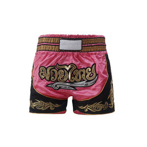 Pantalones Cortos de Muay Thai de Diseño Personalizado, Uniformes de Artes Marciales de Satén para Entrenamiento de Kickboxing, Fabricante OEM - Product Image 4