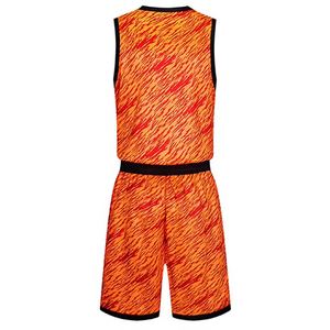 Vêtements de sport unisexes respirants sur mesure, grande taille, uniformes de basket-ball imprimés pour équipe, prix bas, haute qualité, 100% polyester, OEM - Product Image 6