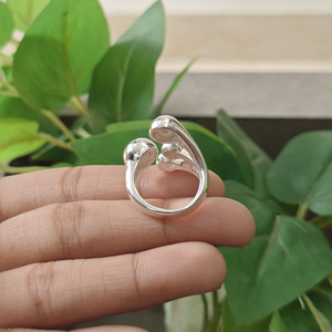 Anillos de Moda para Mujer, Joyería de Moda, Chapado en Plata de Ley 18k, Anillos de Burbuja Únicos y Modernos, Anillo de Lujo con Forma de Bola Más Vendido - Product Image 6