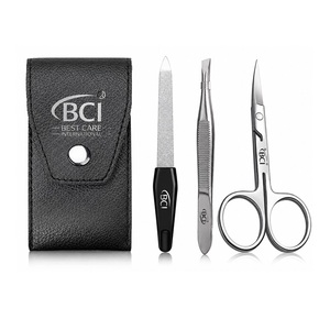 Portable High Quality Classic Stainless Steel Manicure Pedicure <b>Kit</b> with 3-in-1 <b>Nail</b> Clipper 3 Pcs Travel Case and Scissors - Product Image 3