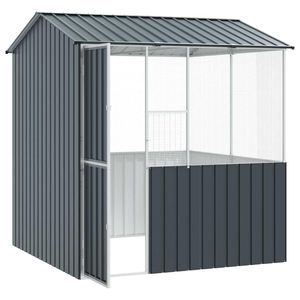 Jaula para Pájaros de Acero Galvanizado Antracita de 84.65 X 82.28 X 90.55 Pulgadas para Mascotas - Product Image 4