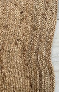 AISHA FABS Luxury Handmade <b>Jute</b> Dhurrie <b>Rug</b> Modern Flat Pile Braided Hand Stitched Multi-Textured Non-Slip Outdoor Carpeting - Product Image 3