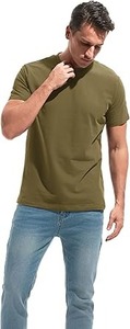 Prix de gros, meilleure qualité, t-shirts pour hommes en coton 100% solide, séchage rapide, décontractés, élégants, coupe ajustée, nouveau design - Product Image 3
