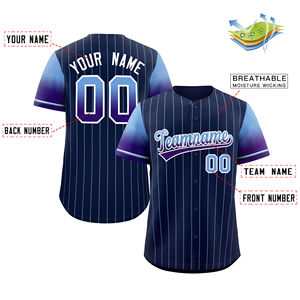 Maillot de baseball court imprimé sur mesure – Maillot d'entraînement et de match léger en gros 100 % polyester avec protection UV, couleurs personnalisables - Product Image 6
