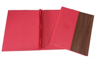 M&Z IMPORTS – Porte-menu en cuir et similicuir de luxe certifié ISO, rose fuchsia, 9x12 pouces, avec plaque métallique pour logo, idéal pour restaurants à faible coût