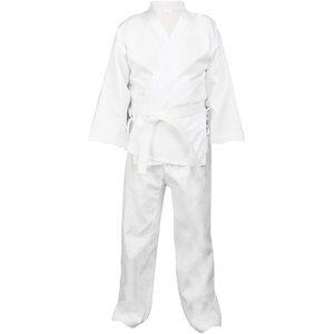 White Kung Fu Gi Uniform 100% Cotton Adult Unisex Traditional <b>Chinese</b> Martial Arts Wear Durable Plain Dyed Loose Fit Quick Dry - Product Image 2
