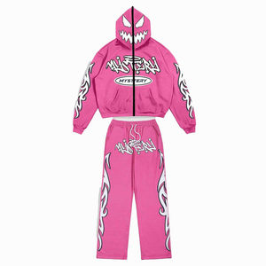 Survêtement d'hiver Glory Custom 2026 pour homme – Sweat à capuche zippé, pantalon ample à cordon de serrage et imprimé lettres - Product Image 1