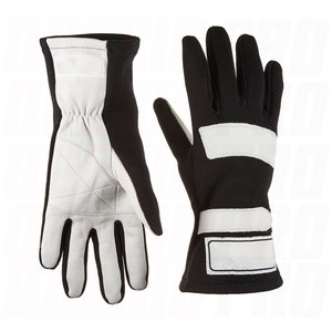 Guantes de Carreras de Karting Personalizados de Cuero Texturizado, Resistentes al Fuego, de Dedo Completo, con Puño Recto, para Deportes de Motor - Product Image 3