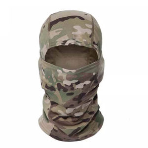 Pasamontañas al por mayor con logo personalizado, pasamontañas transpirable de poliéster de color liso para ciclismo, forro de pasamontañas para hombre, máscara facial completa para esquí. - Product Image 5