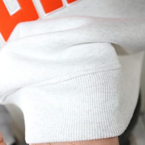 Sweat-shirt à col montant gris cendré MERCER, 100% ORANGE, broderie appliquée, col large, URBAN PRODUCTIONS - Product Image 5