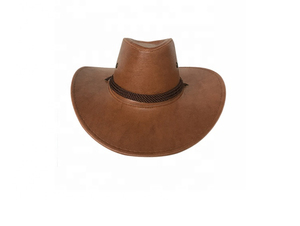 Sombrero de Cuero Personalizado de Diseño Sencillo, Nueva Colección en Oferta, Sombrero de Vaquero de Cuero PU de Alta Calidad Unisex, Talla Personalizada - Product Image 6