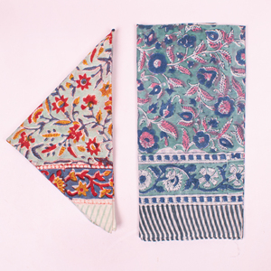 Sustainable <b>Square</b> <b>Scarf</b> Neckerchief Hand Block Bandana For Summer Styling Cotton Eco-Friendly Multi Color Unisex Accessories - Product Image 5
