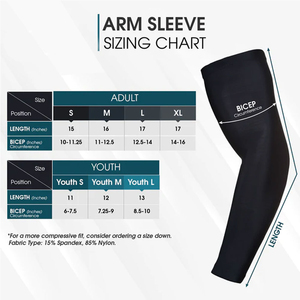 <b>Compression</b> <b>Arm</b> <b>Sleeves</b> for Sports UV Protection Cooling <b>Arm</b> Cover for Outdoor use Running Golf Cycling Gym <b>Arm</b> <b>Sleeves</b> - Product Image 5