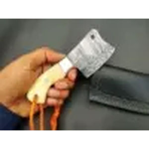 Couteau de chef personnalisé fait main Burraq DIY OEM, ensemble en acier Damas, manche miniature élégant, cadeau fabriqué au Pakistan - Product Image 6