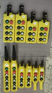 ปุ่มกดหยุดฉุกเฉินแบบกลไก CMK PLB10D4E สีเหลือง สำหรับเครน EOT แบบสองความเร็ว  IP65 380V 16A  ใช้งานได้ 50000 ครั้ง - Product Image 5