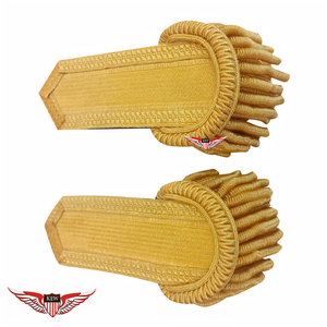 Epaulettes Bordadas KEW con Hilo Metálico Dorado, Accesorio de Estilo Personalizable de Lujo - Product Image 4