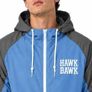 Premium <b>Men</b> Winter Hooded Windbreaker <b>Jacket</b> 1100% polyester Vintage Eco-Friendly Lightweight <b>Pullover</b> Hooded Custom Pocket - Product Image 4