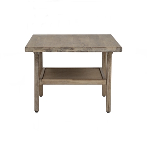 <b>Mid</b>-<b>Century</b> Modern Navara Ash Coffee <b>Table</b> with Woven Rattan Shelf and Solid Wood Legs for Contemporary Organic Living Rooms - Product Image 3