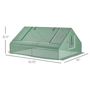 Mini serra in alluminio con pannelli in policarbonato per coltivazione idroponica portatile - Product Image 4