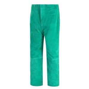 Pantalon de travail en cuir de vachette de qualité supérieure, à deux couches, pour la soudure, avec isolation thermique et résistance à l'usure - Product Image 2