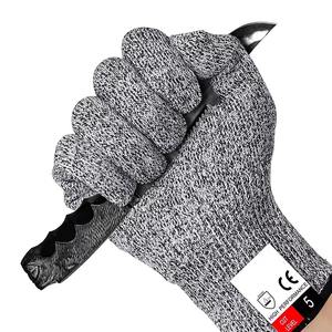 Nouveaux gants de travail de sécurité anti-coupure, résistants aux acides, sans silicone, sans latex, avec doublure en microfibre personnalisée, pour la construction - Product Image 5