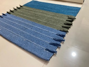 Tapete de Ejercicio Rectangular Contemporáneo de Chenilla con Patrón Impreso, Base de Goma Antideslizante, Grosor Medio, para Uso Doméstico - Product Image 5