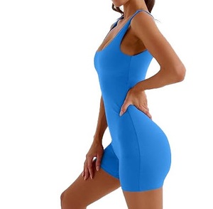 Anti Microbial Yoga Jumpsuit Woman Seamless Gym Bodysuit Recycled Fabric <b>High</b> Waist Spandex Polyester Sustainable Jumpsuits - Product Image 2