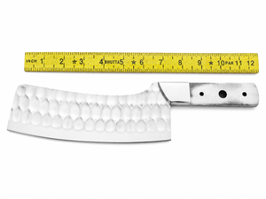 Stainless Steel Cleaver Knife Blank 12 Inch Straight Edge Kitchen Blade With Hammered Finish For DIY <b>Crafting</b> - Product Image 4