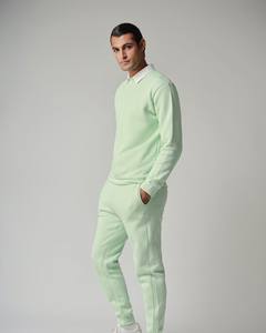 Ensemble de survêtement pour homme de haute qualité en molleton de coton, sweat-shirt à capuche et pantalon de jogging à taille élastique, respirant, écologique, vintage - Product Image 5