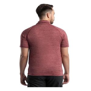 Polo Rojo de Manga Corta para Hombre con Bolsillo, Informal, de Punto, Transpirable, de Color Sólido, Corte Regular - Product Image 6