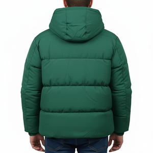 Blouson Bomber d'Hiver pour Homme à Col Montant, Imprimé à Carreaux Personnalisé, Respirant, Rembourré, Remplissage Polyester, Fermeture Éclair - Product Image 5