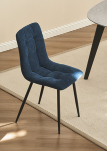 Ready Stock Modern Upholstered <b>Dining</b> <b>Chair</b> Fabric High Back Tufted Seat Side <b>Chair</b> for Restaurant Home <b>Dining</b> Room Cafe - Product Image 3