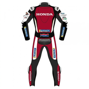 ชุดแข่งรถจักรยานยนต์ Jorge Lorenzo MotoCP Zonda แบบชิ้นเดียว ระดับมืออาชีพ พร้อมเกราะป้องกัน CE ระดับ 2 แบบจั๊มสูท/ชุดแข่ง - Product Image 2