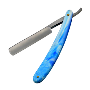 Navaja de Afeitar Recta de Acero Inoxidable con Mango de Plástico y Madera, para Afeitar la Cara, de Calidad Profesional, No Desechable, para Uso Profesional - Product Image 4