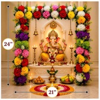Karangan Bunga Buatan Tangan India Harga Grosir Untuk Dekorasi Pernikahan, Acara, Kantor, Rumah, Natal, dan Pindah Rumah