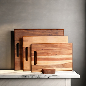 Thick Wooden Butcher Board Premium Kitchen Cutting Board for Meat Vegetables Fruit Preparation - Product Image 3