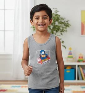 Chaleco de algodón elástico duradero para niños, ropa interior para niños, chaleco de algodón de tela suave, chaleco de algodón liso para niños, ropa cómoda para niños - Product Image 2