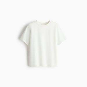 T-shirt en maille interlock de qualité supérieure, mélange de coton doux, respirant, streetwear décontracté, logo personnalisé, mode estivale - Product Image 5