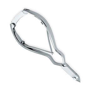 Pince à cuticules incurvée en acier inoxydable, à ouverture large, pointe fine et aiguisée, avec verrouillage arrière et double ressort - Product Image 5