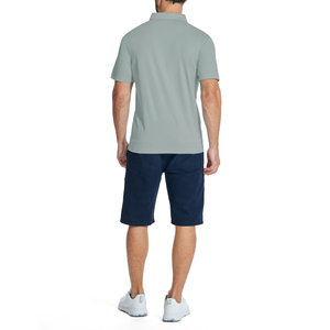 Mens Comfortable <b>Fit</b> Quarter Zipper <b>T</b>-<b>Shirt</b> Short Sleeve <b>Muscle</b> <b>Fit</b> Anti-Wrinkle Feature Custom OEM Design Print Knitted <b>T</b>-<b>Shirt</b> - Product Image 2